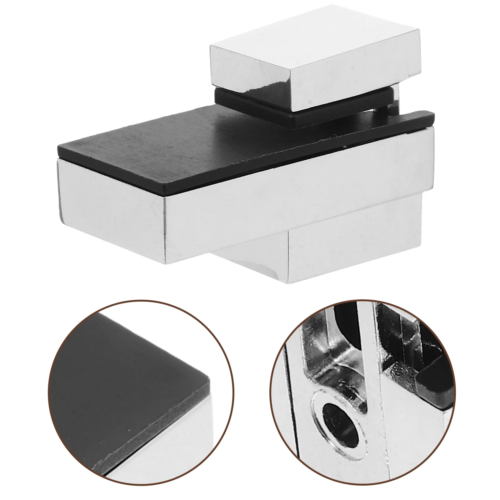 

Комплект из 4 кронштейнов для стеклянных полок, сверхпрочные металлические зажимы-держатели для настенного крепления, фиксированные крепления для панелей, внутренние зажимы для стекла, аксессуары для шкафов и экранов