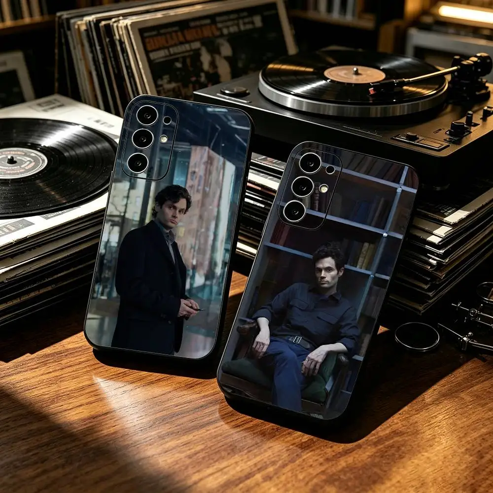 V-Villain Protagonist Joe Goldberg  Soft Silicone Case for Samsung S26, S24, S21, S22, S23, S30, Ultra, Plus, FE, Lite-Black