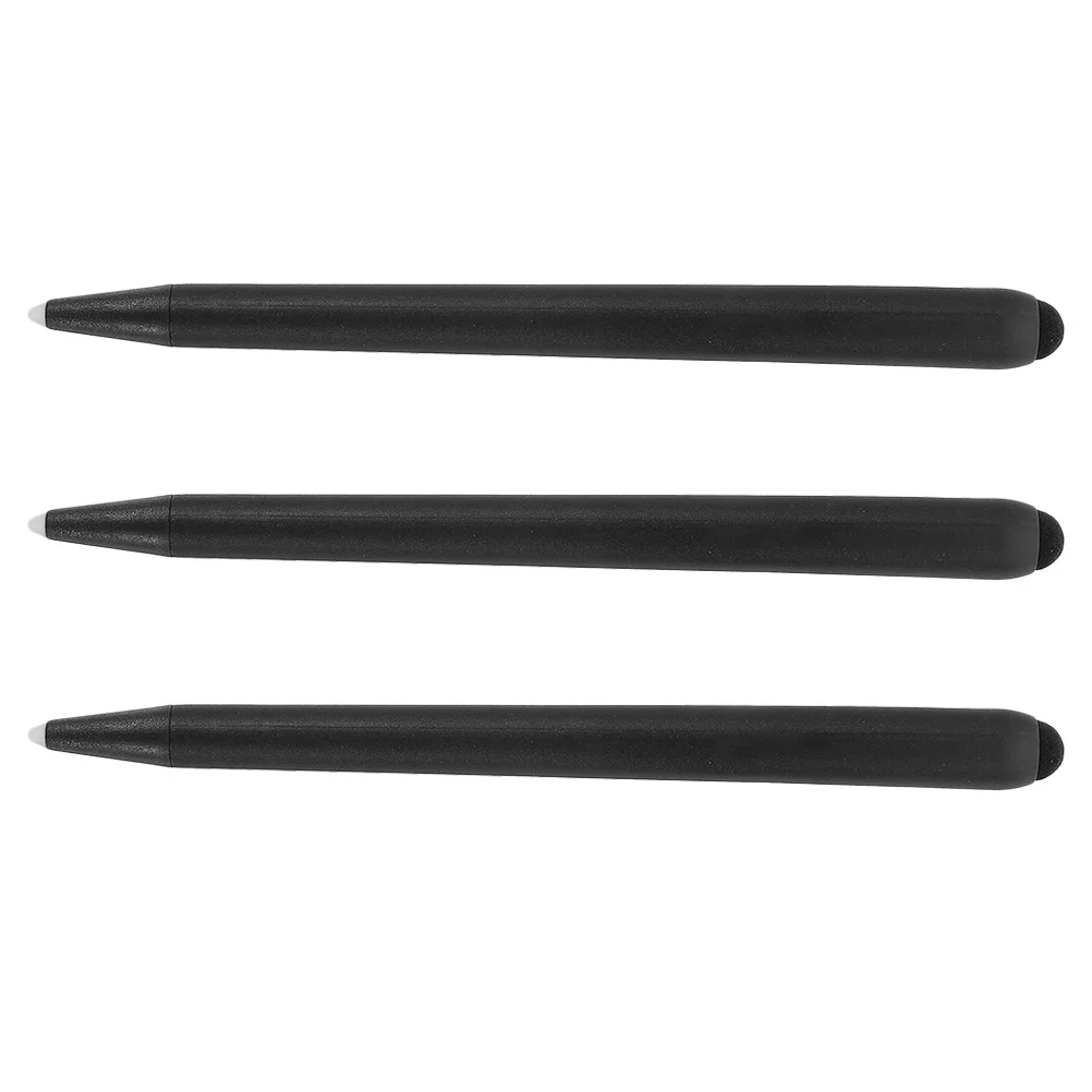 

3 Pcs Electronic Whiteboard Pen Stylus for Touch Screens Double-ended Tablet Black Touchscreen