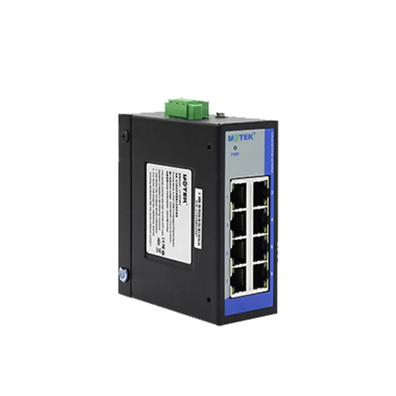 Industrial Grade Rail Mounted ESD Electrostatic Protection for 8-port 100Mbps Non Managed Ethernet Switch