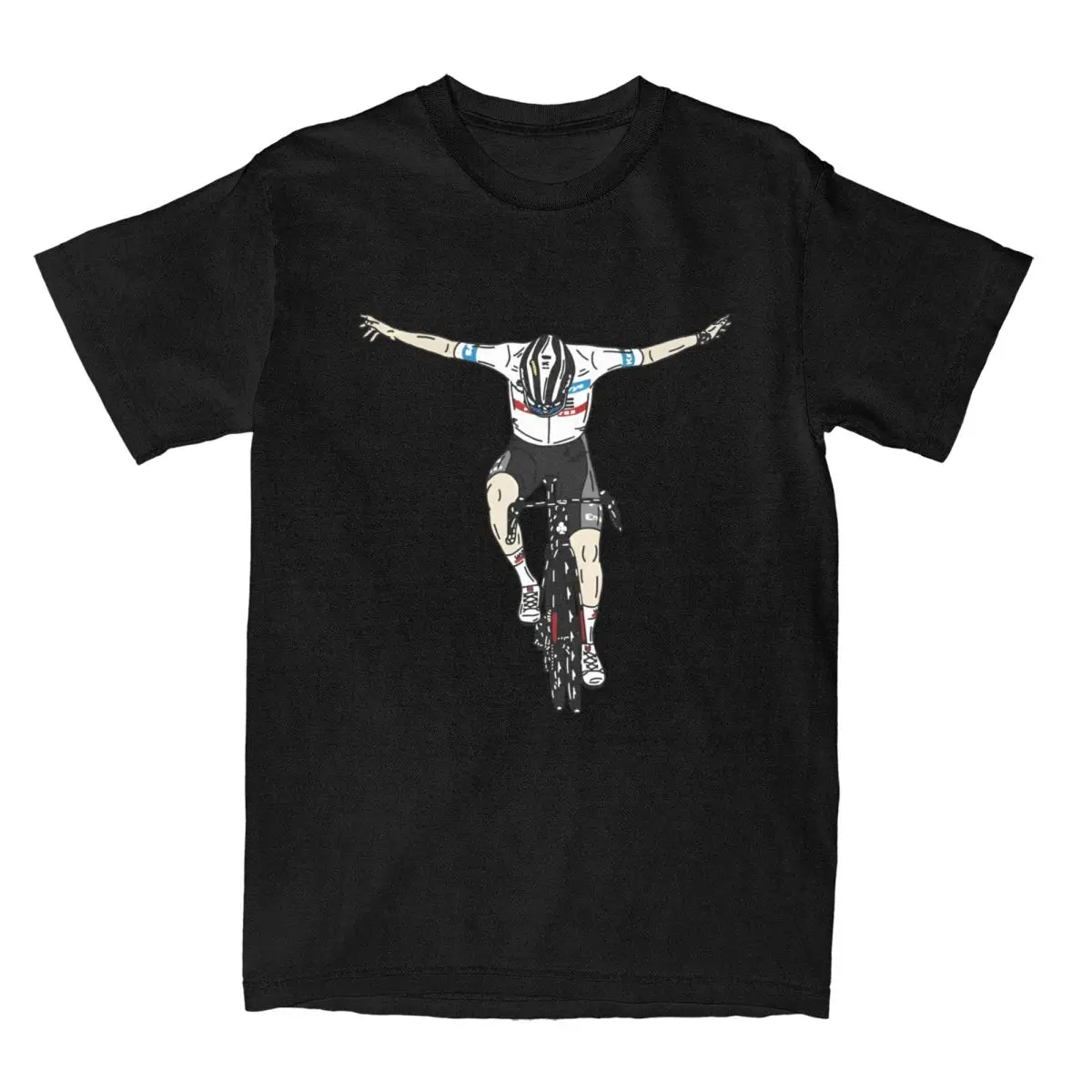 Men's Tadej Pogy Cycling Pogi Team  T-Shirts Cotton Tees Summer Tour-De France Short-Sleeved T Shirt O-Neck Tee Shirt