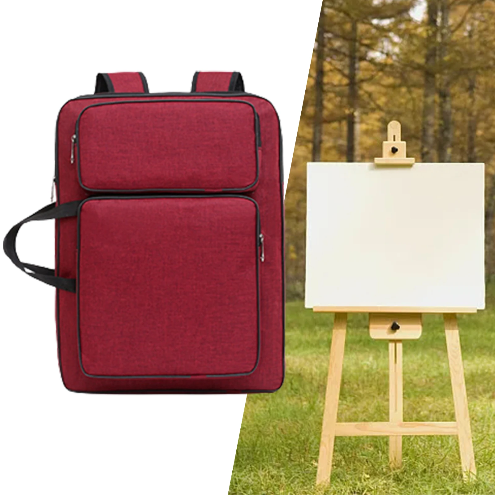 Multifunctional Artist Portfolio Backpack – Drawing & Sketching Travel Case 4