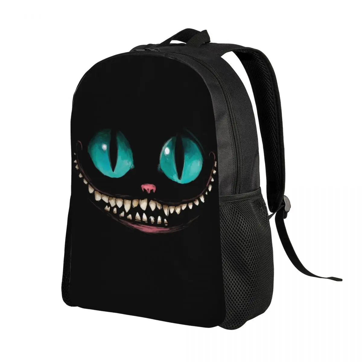 Custom Mad CAT Backpack for Men Women Water Resistant College School Cheshire Bag Printing Bookbags