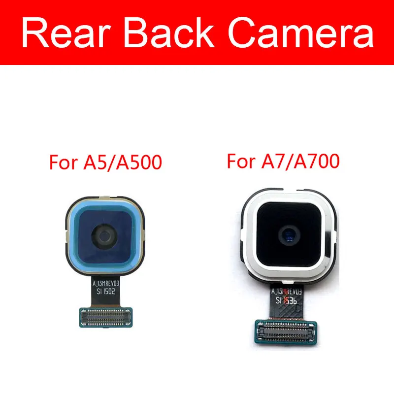 Cabo flexível para câmera traseira grande, para samsung galaxy a5 a7 2015 a500 a700, módulo de câmera principal, peças de reposição para reparo