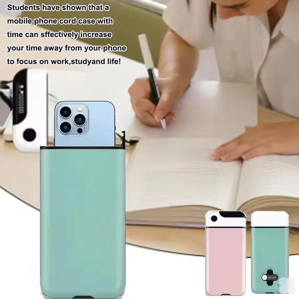 Portable Mobile Phone Lock Box Self-regulating Timed Smart Phone Lock Case Self-Discipline Keepin Box Limit Cell Phones Use