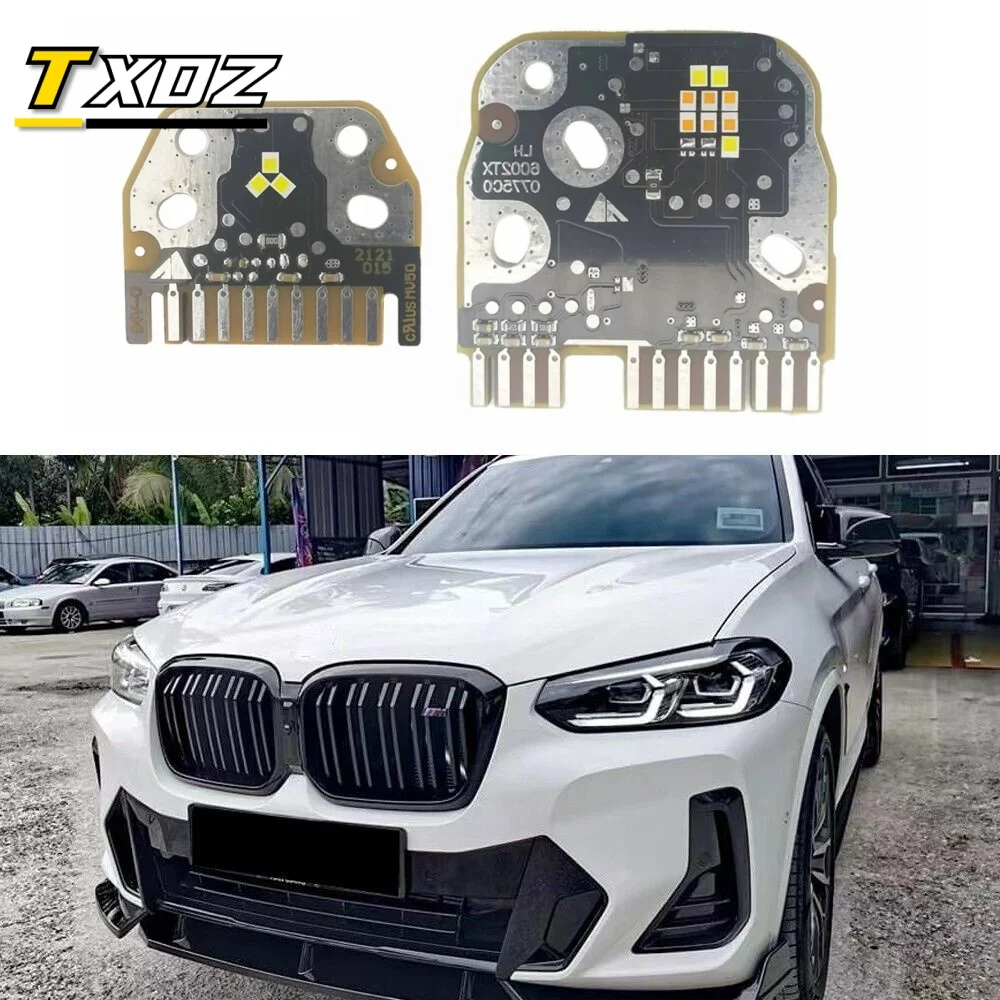

White Angel Eye DRL Boards For 2022 2023 BMW X3 X4 X3M X4M G01 G02 F97 F98 LED Daytime Running Lights Accessories Car Headlight