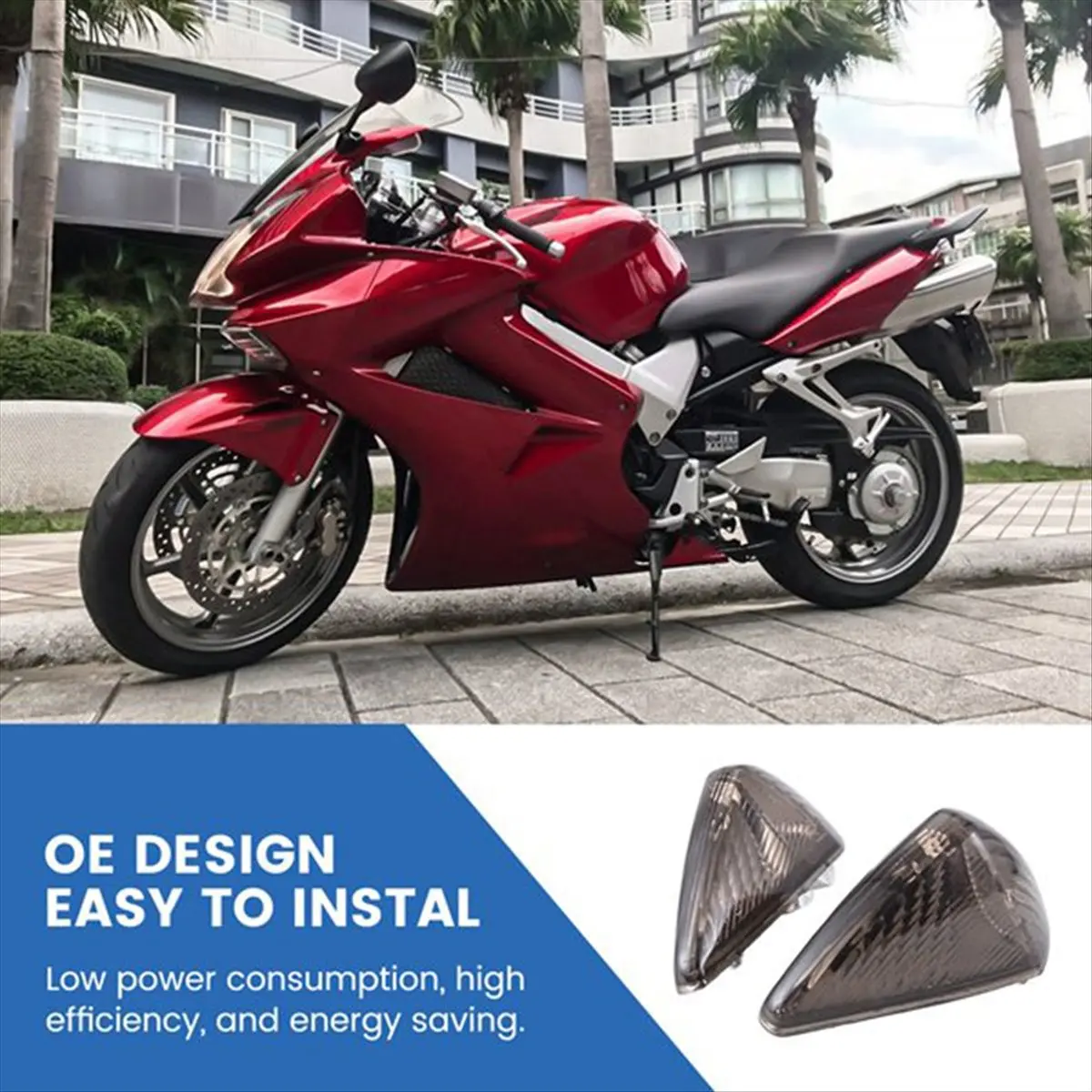 

#85X Automotive Parts & Accessories,Turn Signal Lights for Honda VFR800 1998-2001 (ABS)