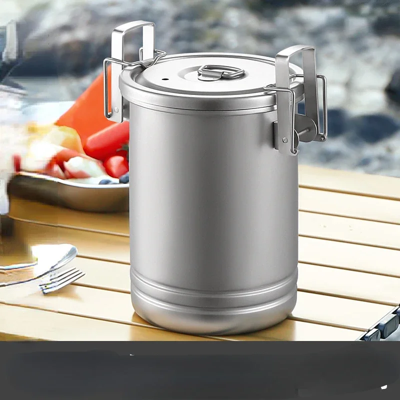 Outdoor 304 steaming and cooking integrated pot portable camping and self driving amusement device