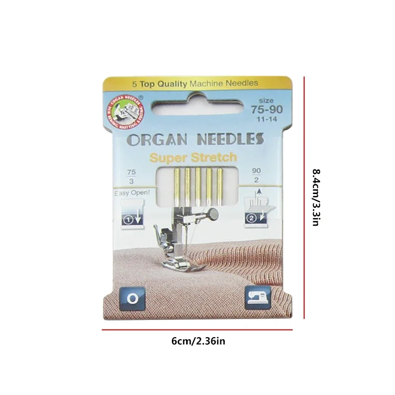 5Pcs/Pack Organ Domestic Sewing Machine Needles Household Embroidery Needles Conventional Fabric Machine Needle