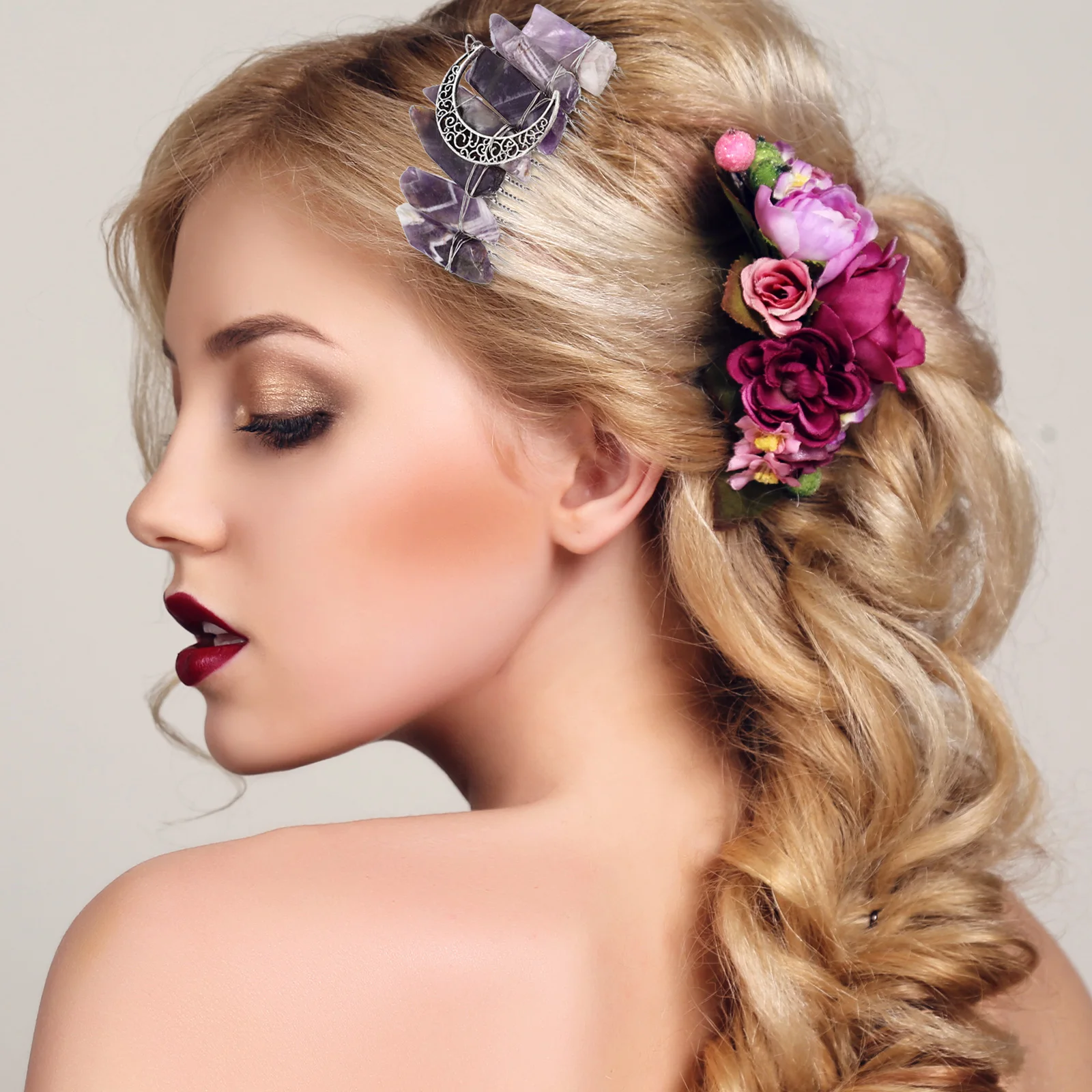 

Crystal Hair Party Hair Comb Decorative Accessories for Women Wedding Party Bridal Updo Headpiece Hairstyle Jewelry