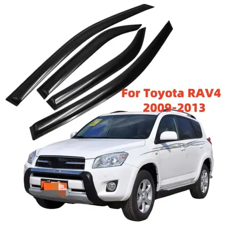 Toyota RAV4 2009 2010 2011 2012 2013 윈도우 바이저 레인 가드 사이드 벤트 디플렉터 웨더 쉴드 몰딩 트림 자동차 액세서리
