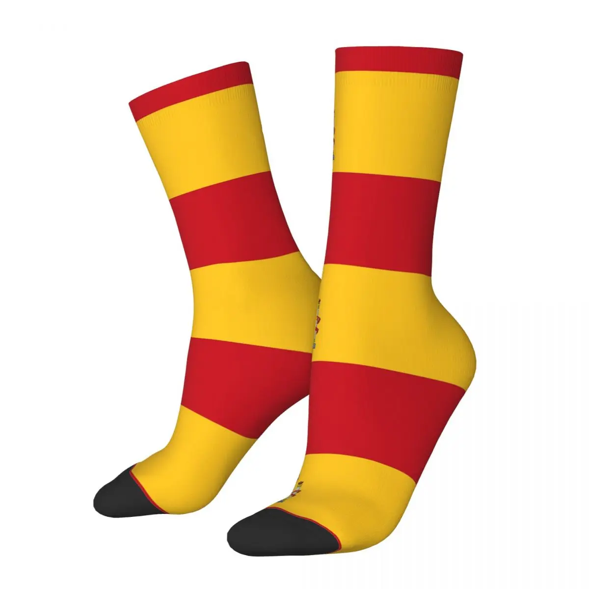 

Flag Of Spain Socks Harajuku Sweat Absorbing Stockings All Season Long Socks Accessories for Unisex Gifts