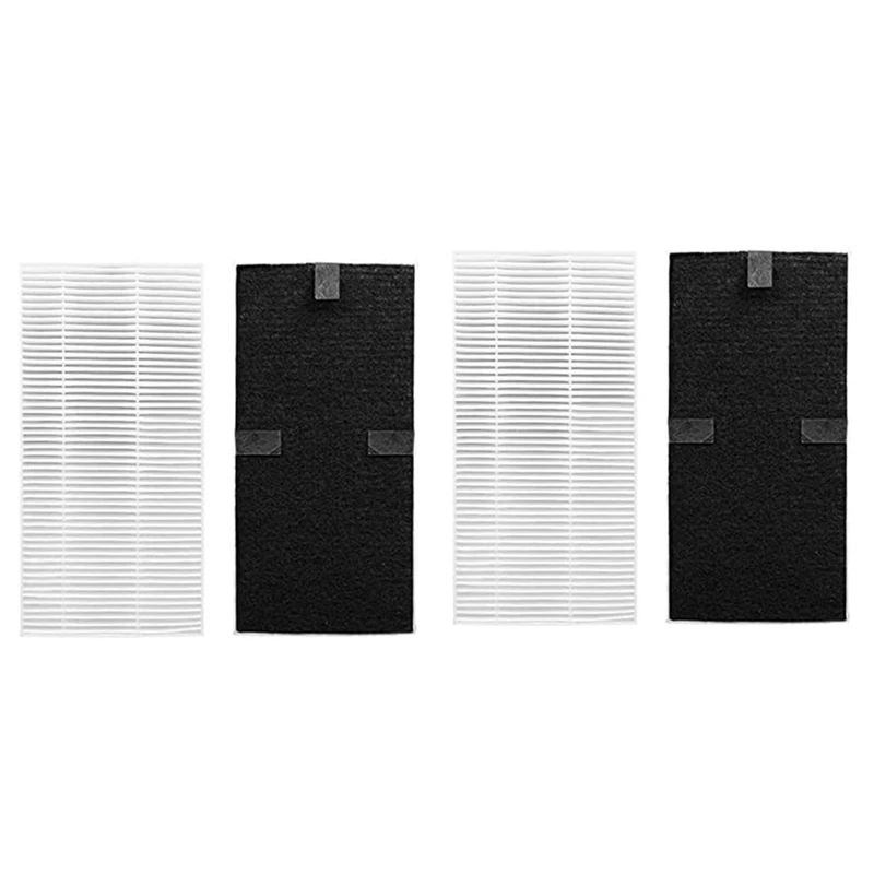 4Pack Air Purifier Filter For HRF201B,Replacement U HEPA Filter For Febreze FRF102B&Honeywell Filter U,HRF201B,HHT290,Et