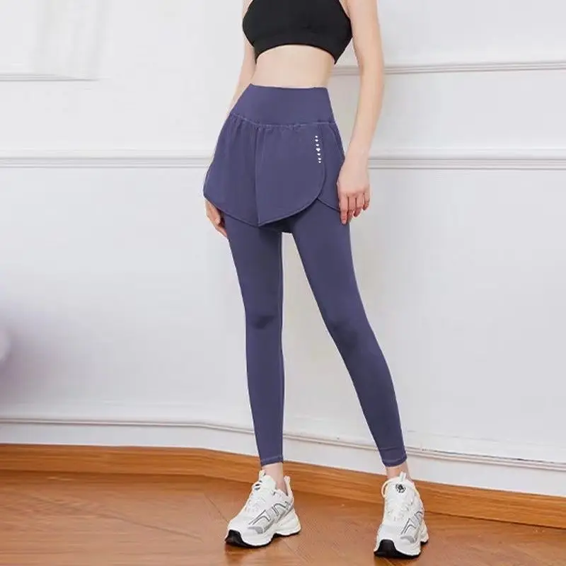 Women's Summer Hot Sale Yoga Breathable Quick Drying Yoga Pants Fitness Cycling Pockets High Waist Running Workout Gym Clothing