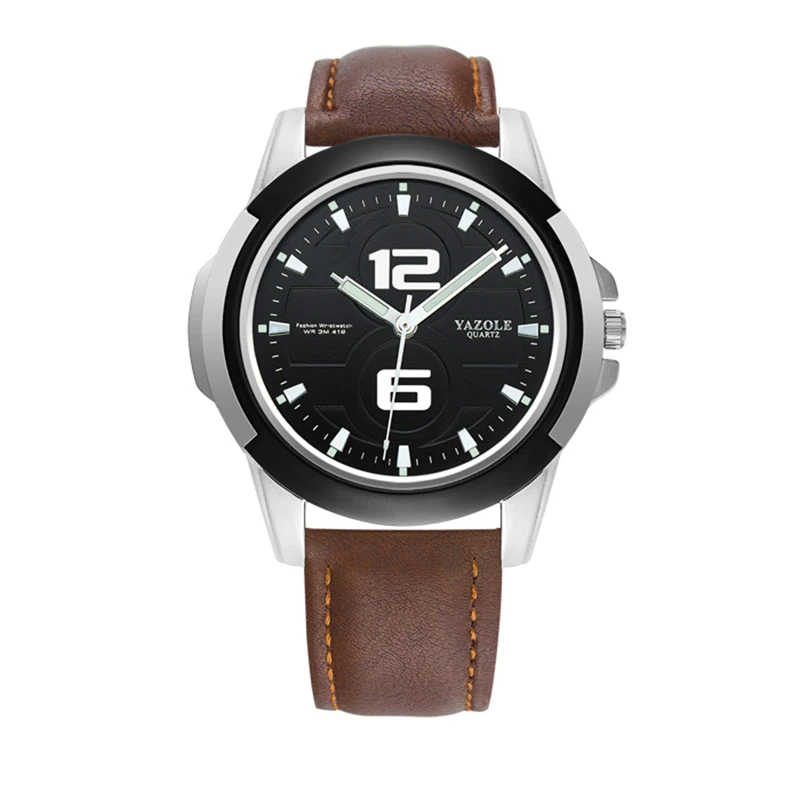 Luxury Watch Men 2023 Top Brand Business Leather Casual Wristwatches Fashion Brown Vintage Sport Male Clock Gift Kol Saati Erkek