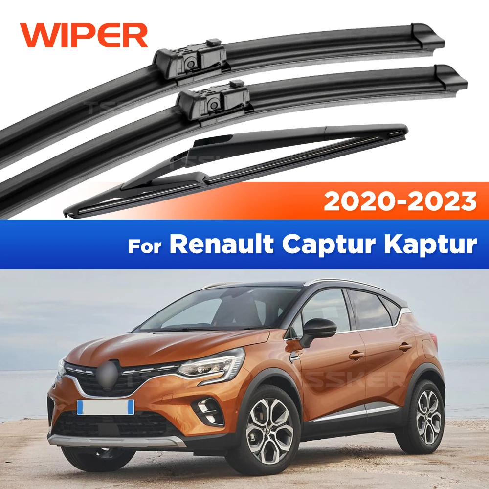 

For Renault Captur Kaptur 2020-2023 2021 2022 Wiper Front & Rear Wiper Blades Windshield Windscreen Window Brushes 28"+14"+11"