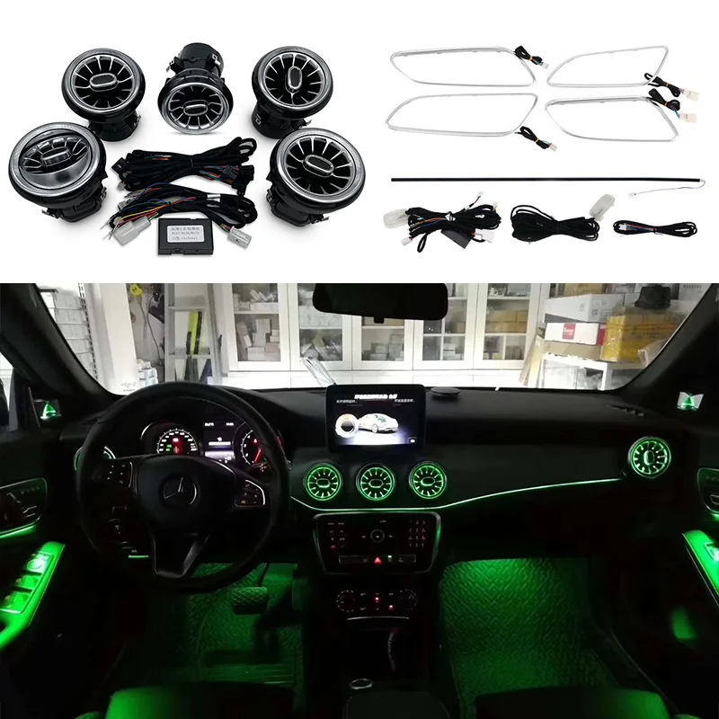 Factory Wholesale Price 12 Colors Interior Ambient Lighting For Mercedes Benz A/B-class W176 W246 CLA-class W117 GLA-class W156