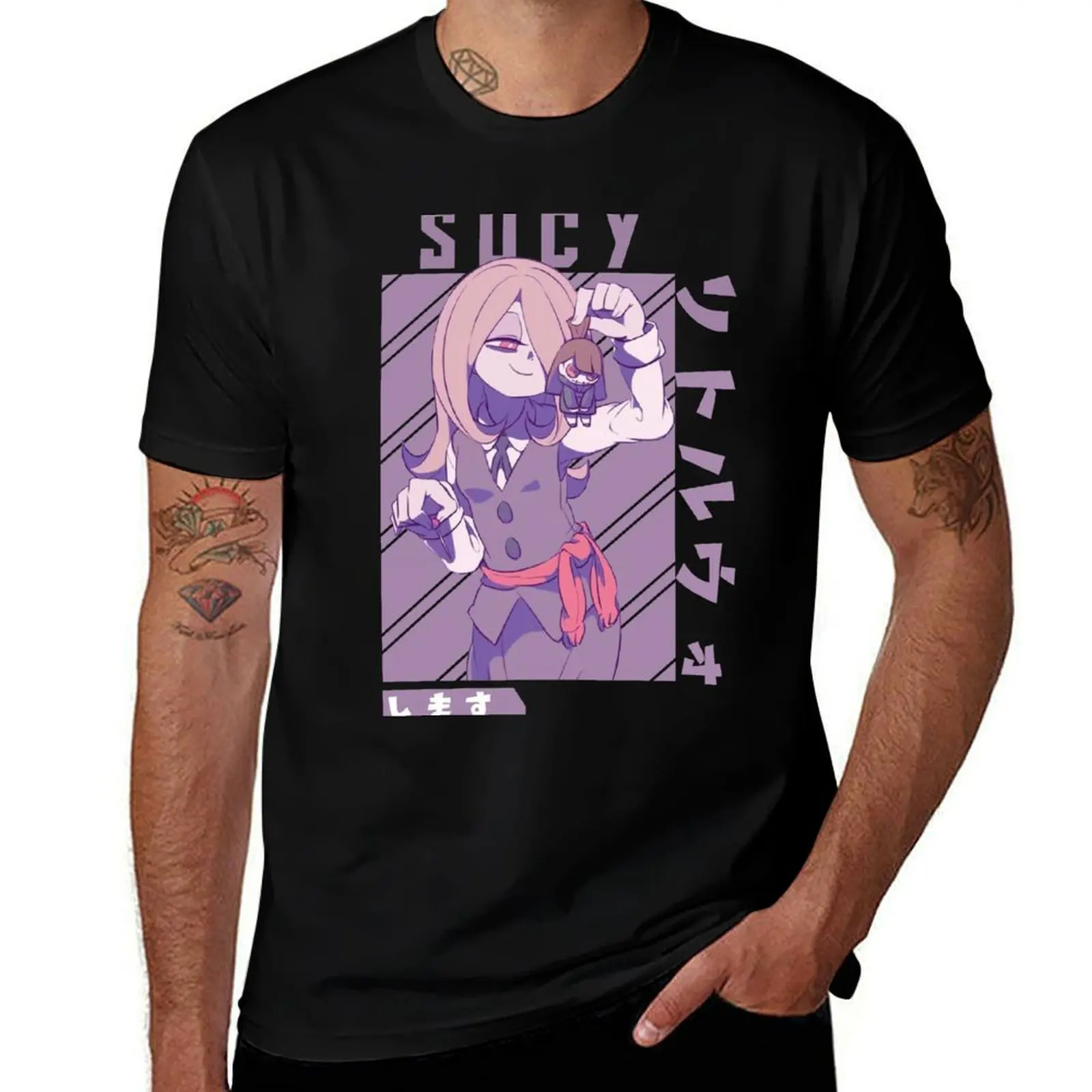 

tshirt sucy man t shirts shirt plain graphic witch T-Shirt little Mask man tshirt t anime academia