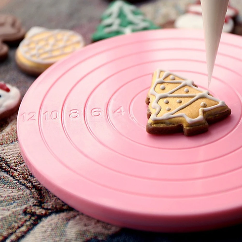 14cm round Cake Stand 360 Degree Rotating Plate Turntable Kitchen Baking Tool - Cake Decorating Rotary Display Table