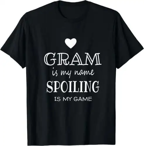 Gram Is My Name Funny Grandmother Gifts for Gram Grandma T-Shirt Black