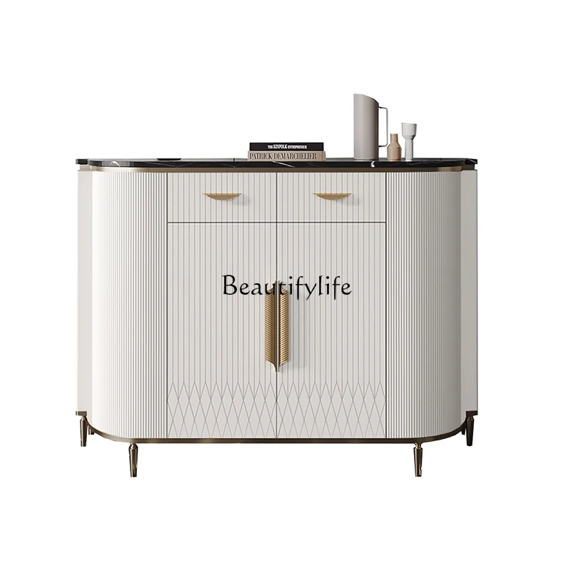 

Italian minimalist door cabinet household light luxury home storage decoration cabinet