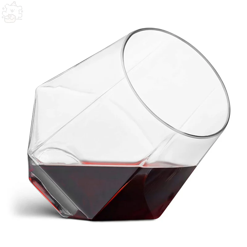 Kunststof zeshoekig herbruikbaar whiskyglas 360 ml, valbestendig en breukbestendig