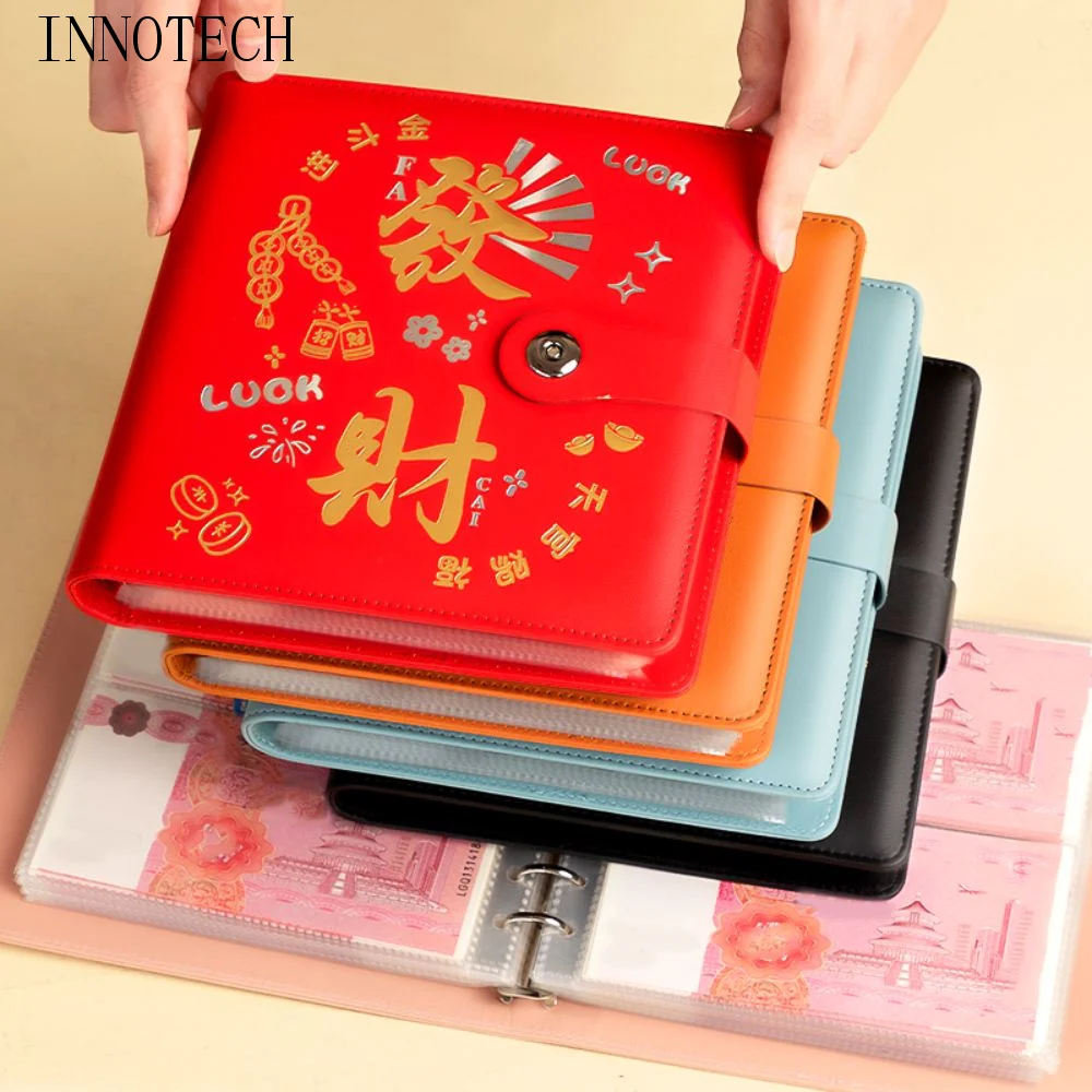 

50 листов экономия денег из искусственной кожи портативный органайзер-планировщик экономия справочник многоразового использования красочный блеск бюджетный переплет