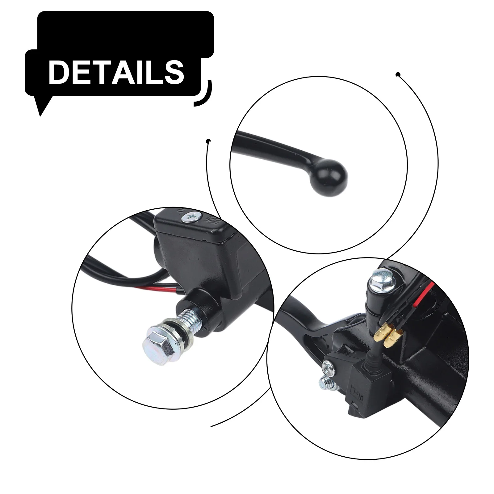 

Motorcycle Brake Lever Hydraulic Brake Pump Motorcycle Modification Brand New Power Off Cable Included Visual Oil Level Check