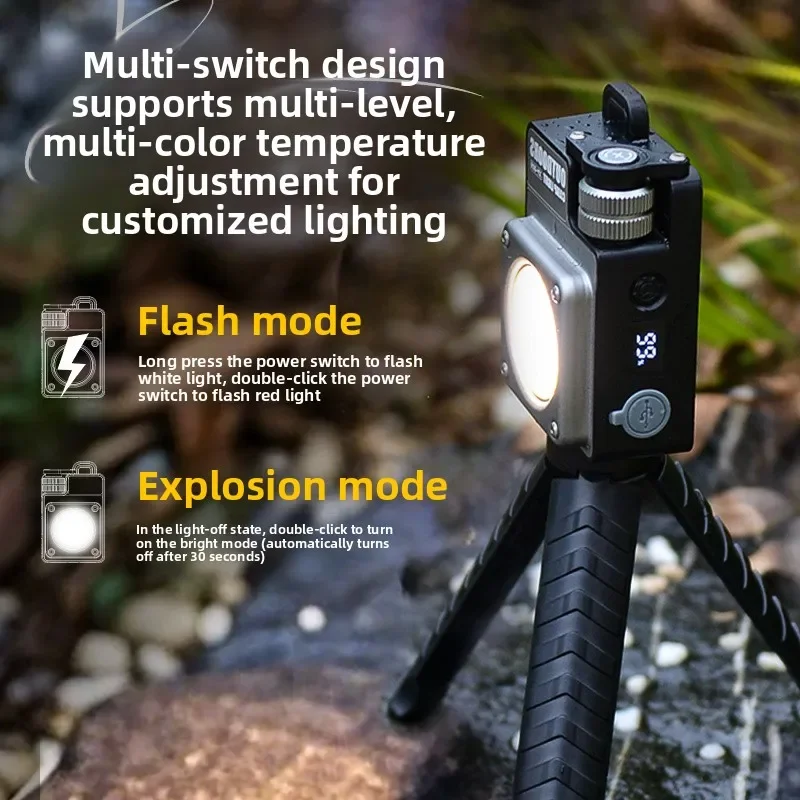 

New LiitoKala Rechargeable Keychain Flashlight - Multifunctional Portable Work Light