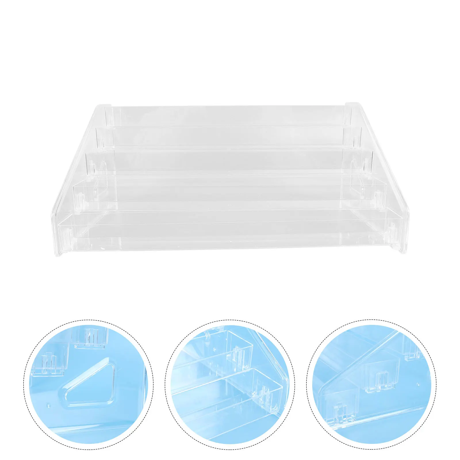 

1Pcs Nail Polish Storage Rack Clear Acrylic Multi Layer Organizer Large Capacity Desktop Display for Nail Tools Lipstick Lip
