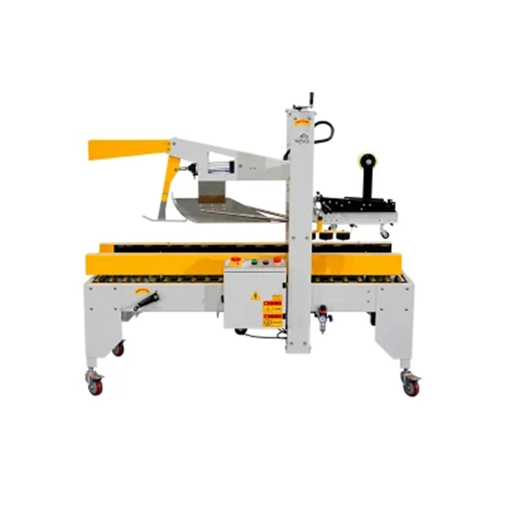 LKS AT5050 Carton Sealer 4 Side Adhesive Tape Box Sealing Packing Automatic Cardboard Boxes Sealer Machine For Cosmetic Box