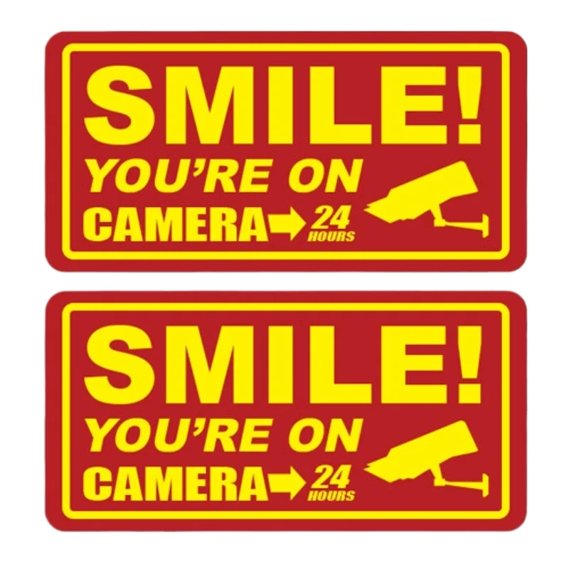 Car Stickers Camera security stickers, window alarm monitoring, home warning, CCTV  13CM PVC KK