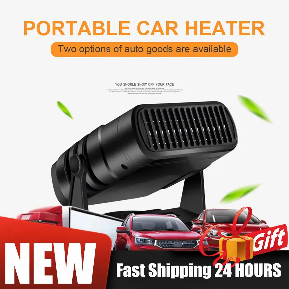 

Портативный электрический обогреватель 12 В, размораживатель лобового стекла, туманоуловитель, нагревательный охлаждающий вентилятор 2 в 1, зимний обогреватель, размораживание, нагревательный вентилятор