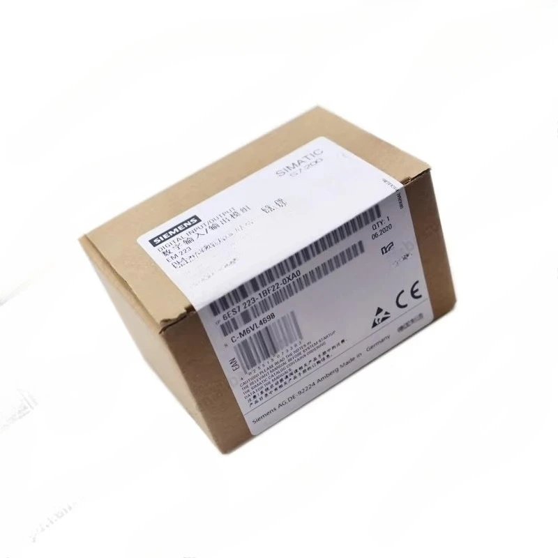 6ES7223-1BF22-0XA0 Digital I/O Module, 8DI/8DO 24V DC, S7-200 SMART PLC, Compact Design for Industrial Automation