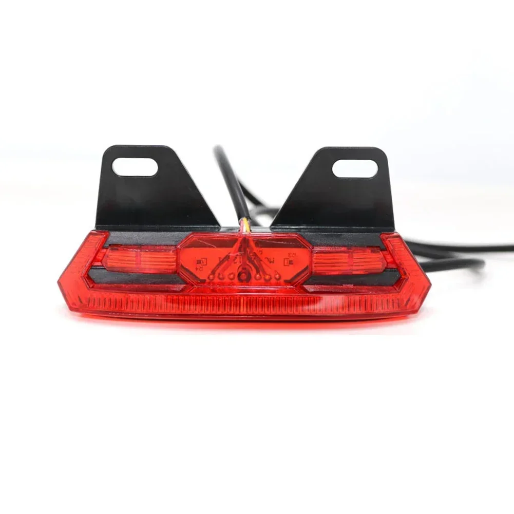 

1pcs 12V 140mmx60mm Electric Taillight Turn Signal E-bike Rear Lamp Brake Light Outdoor Cycling Safe Driving Accessories