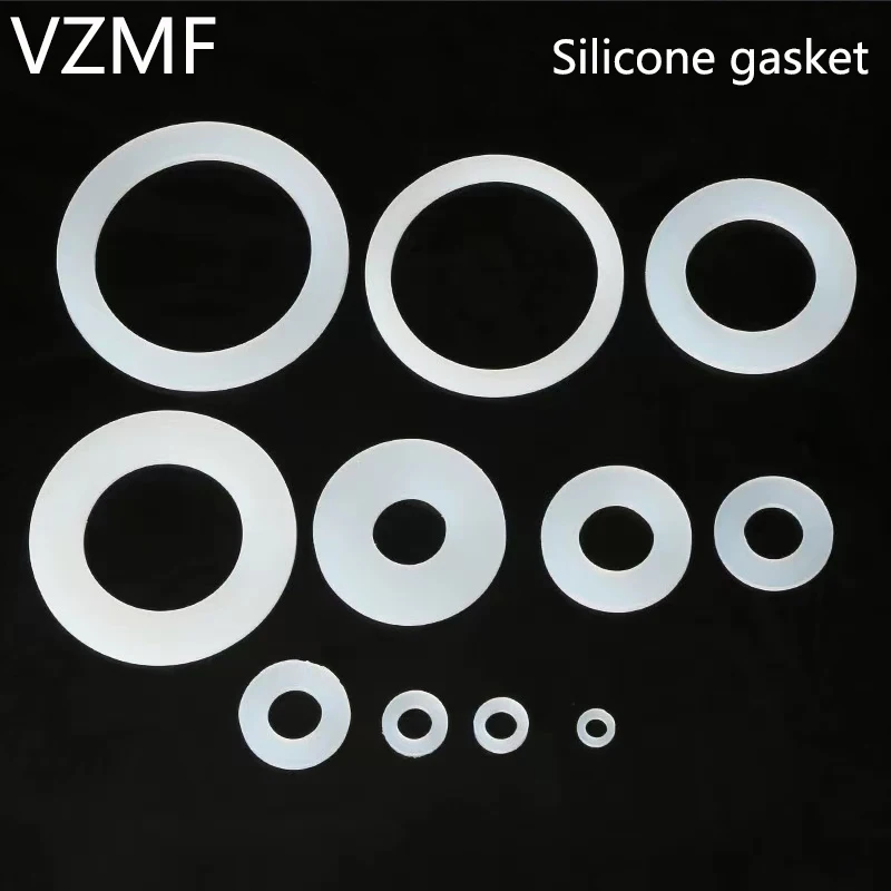 Soft Silicone Gasket Screw Seal Ring Water Pipe Waterproof Plastic High Temperature Resistant Rubber Round Flat Pad