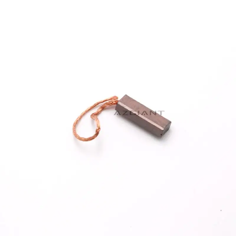 10pcs for Volkswagen Hyundai Ford Auto Generator Carbon Brush Regulator Rear Line 4.5X6.5X19mm