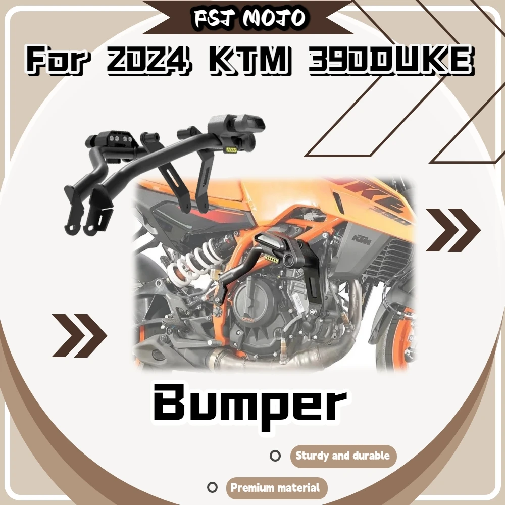 For KTM 390 DUKE 2024 New Model Racing Crash Bar, Anti-Fall Bumper Engine Guard Protector Moto Mod Accessories