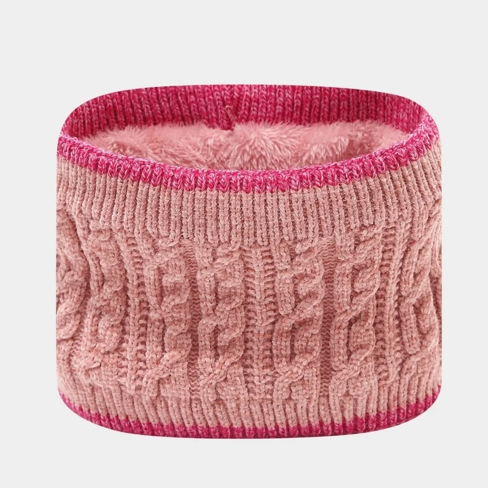 Thicken Knitted Hat Set Windproof Knitted Toddler Winter Hat Three Piece Set Autumn And Winter Thickened Knitted Hat