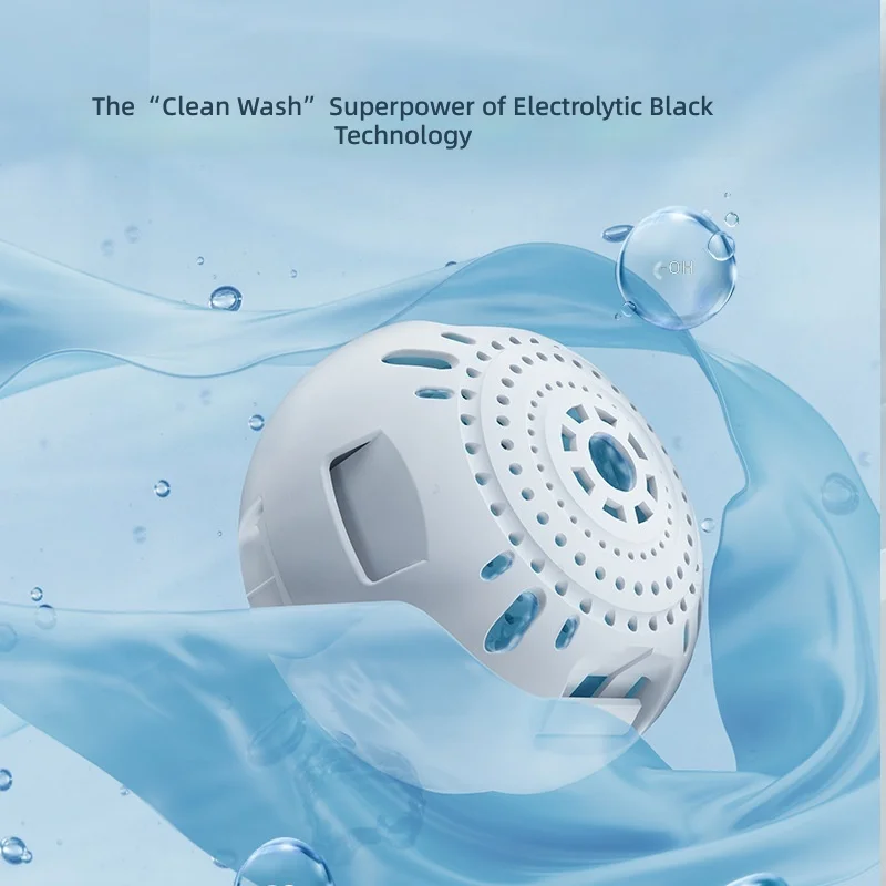 Mini Portable Washing Machine, Non-Ultrasonic Electrolysis Laundry Cleaner for Dorm Travel Underwear, 5.0 Version