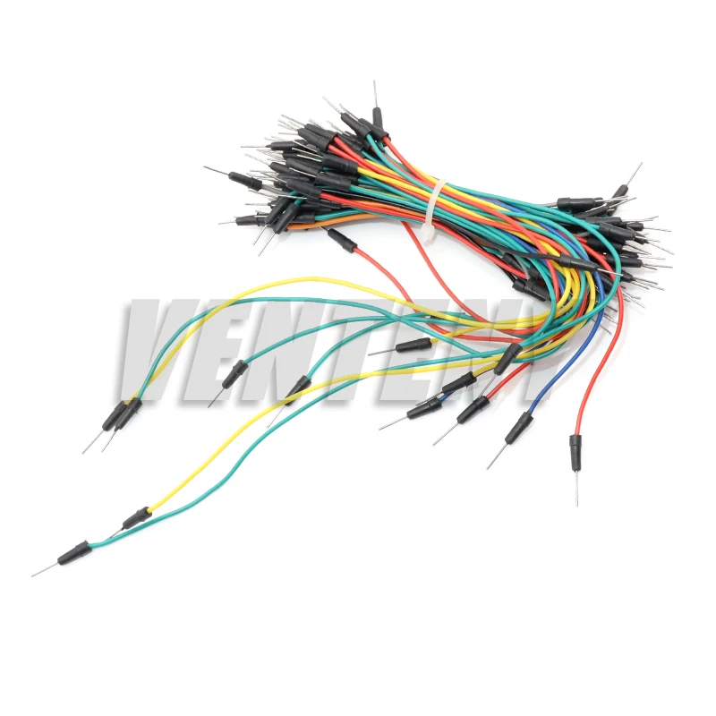 65Pcs Breadboard Wires/Connector Wires/Jumper Wires/Lead Wires Breadboard Jumper Cables Male To Male Diy Electronic Kit