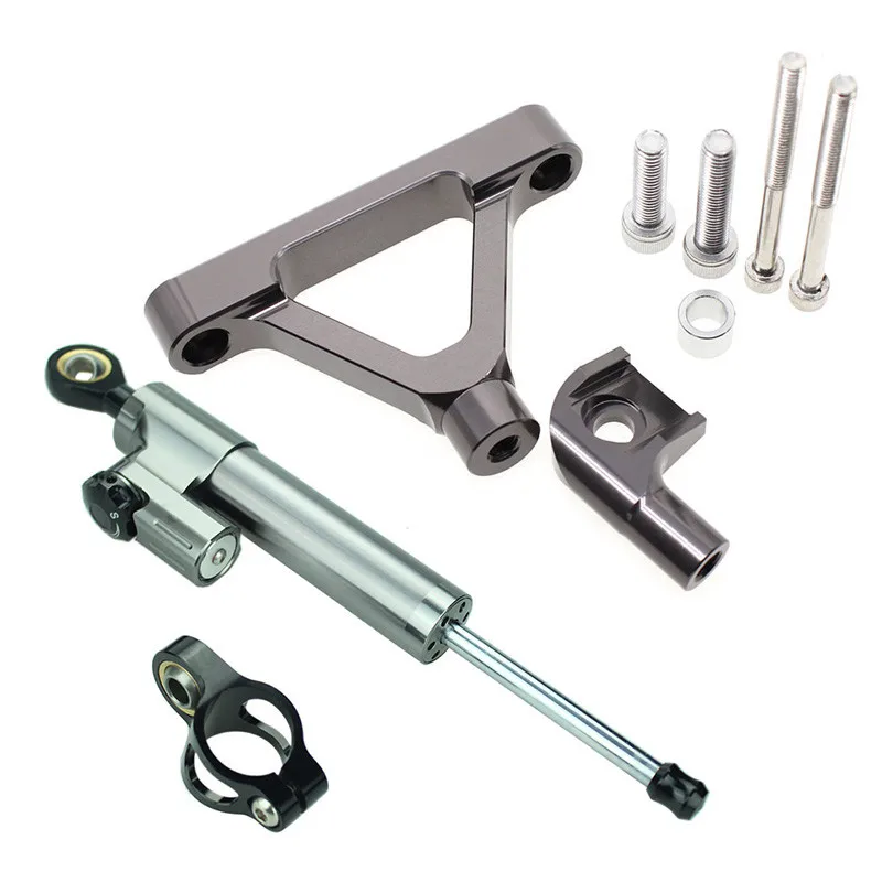 

For Kawasaki ZX10R 2004-2005 Aluminum CNC Motorcycle Steering Damper Stabilizer Bracket Mounting Support Kit Holder