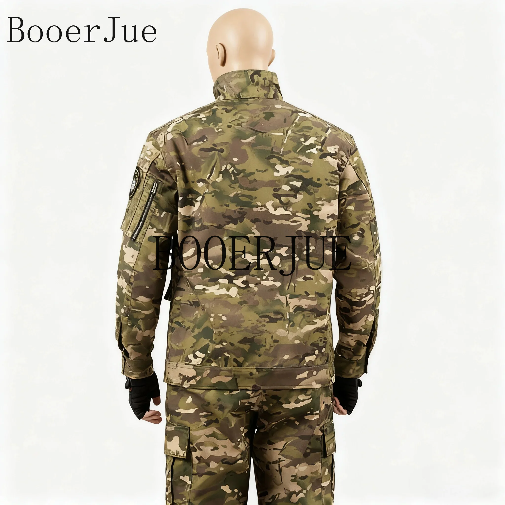 Uniform Men's Soft Tracksuit Outdoor Suit Designer Clothes Black Python Pattern Wear-resistant Overalls Labor Insurance Cloth