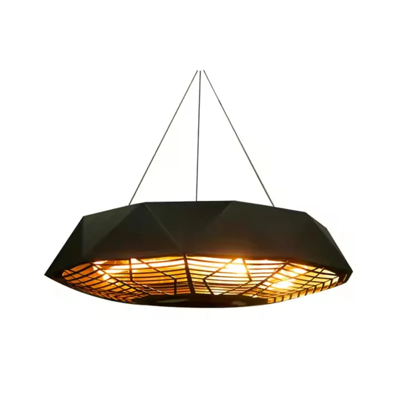 2000W Ceiling Heater Electric Infrared Outdoor Patio Heater Modern Style Mushroom Design for Indoor Outdoor Heating