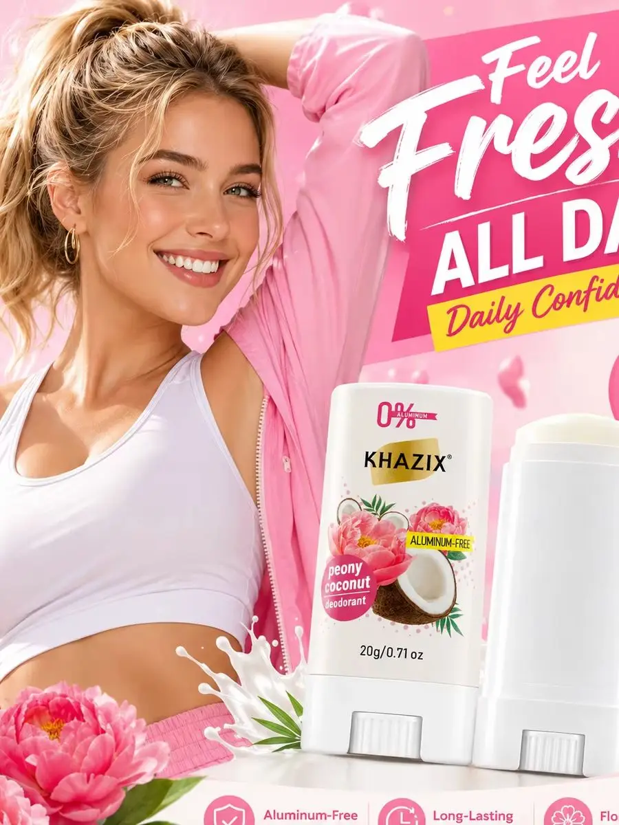 Deodorant-Stick für die Achseln | Doppelt Wirksame Geruchsbekämpfungsformel | Mit Sheabutter und ätherischen Ölen angereichert | Sanfte, langanhaltende Frische.