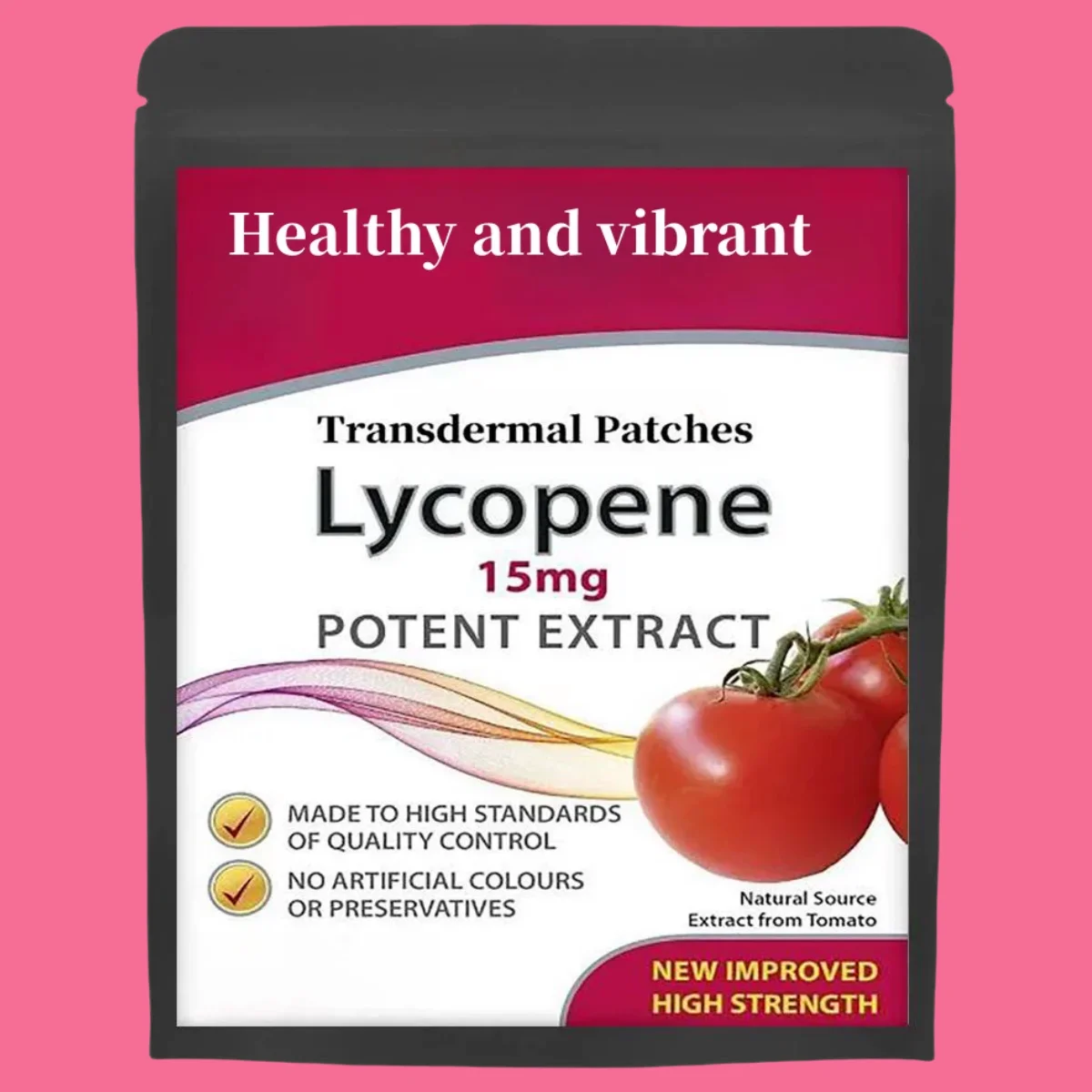 Lycopene( Strength) Healthy Aging Formula - Transdermal Patches. Patches Made In Usa. 8 Weeks Supply.