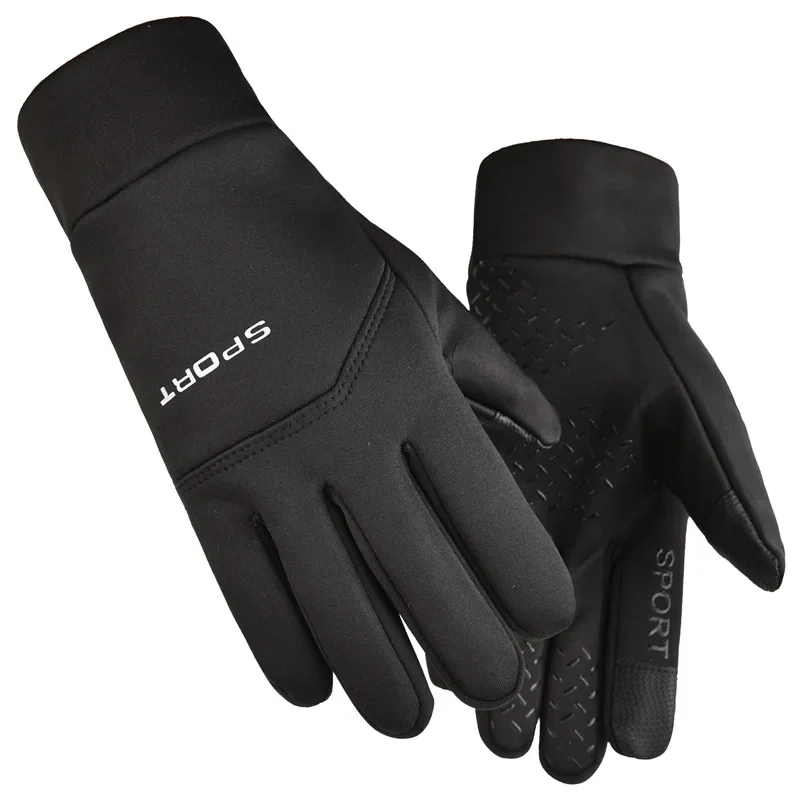 Guante para correr para deportes al aire libre de invierno, guantes cálidos con pantalla táctil para gimnasio, Fitness, guantes con dedos completos para hombres y mujeres, guantes mágicos tejidos