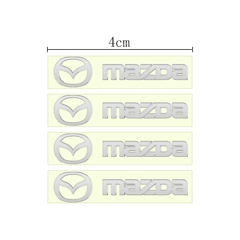 

For Mazda Metal Emblem Decals – Auto Decorative Stickers for Window & Wiper, Compatible with 3, MX-5 (ND), 6, CX-5, RX-8, CX-3