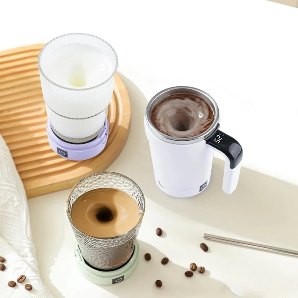 Automatic Stirring Cup Rechargeable Magnetic Mixer Electric Stirring Mugs Stainless Steel Coffee Mug Rotating Magnetic Tumbler - view 5