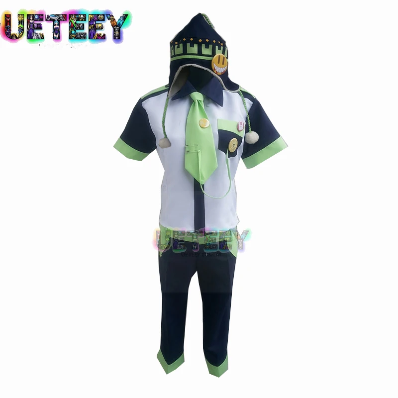 

UETEEY COS Noiz Cosplay Costume Custom Made Full Set (top+pants+hat+badge) Customized